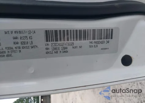 2015 Chrysler 300 300S z USA, uszkodzony, nr VIN 2C3CCAGG2FH736329